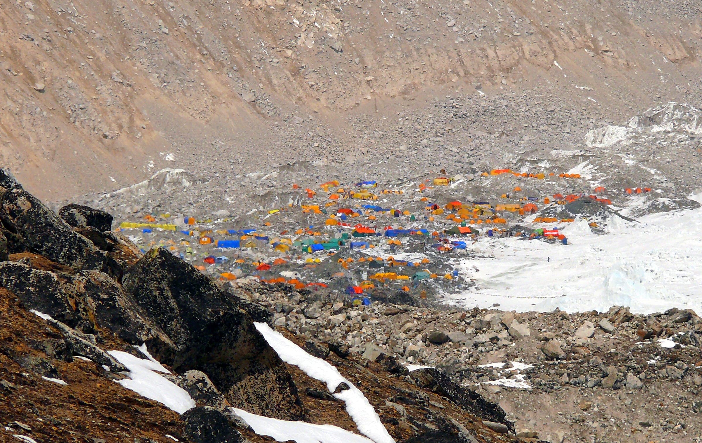 Everest massif at dawn, Khumbu region, Nepal